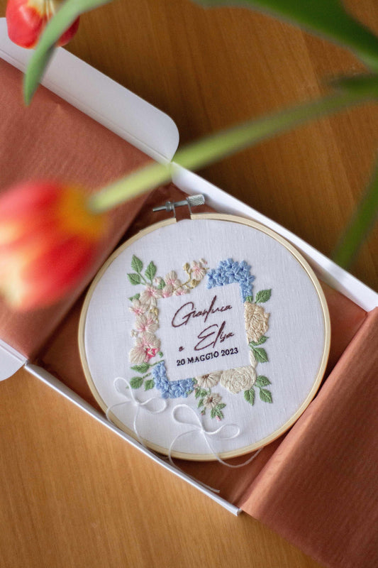 Porta fedi su telaio. Porta fedi personalizzabile. Porta fedi personalizzato. Porta fedi ricamato. Porta fedi alternativo. Porta fedi unico.