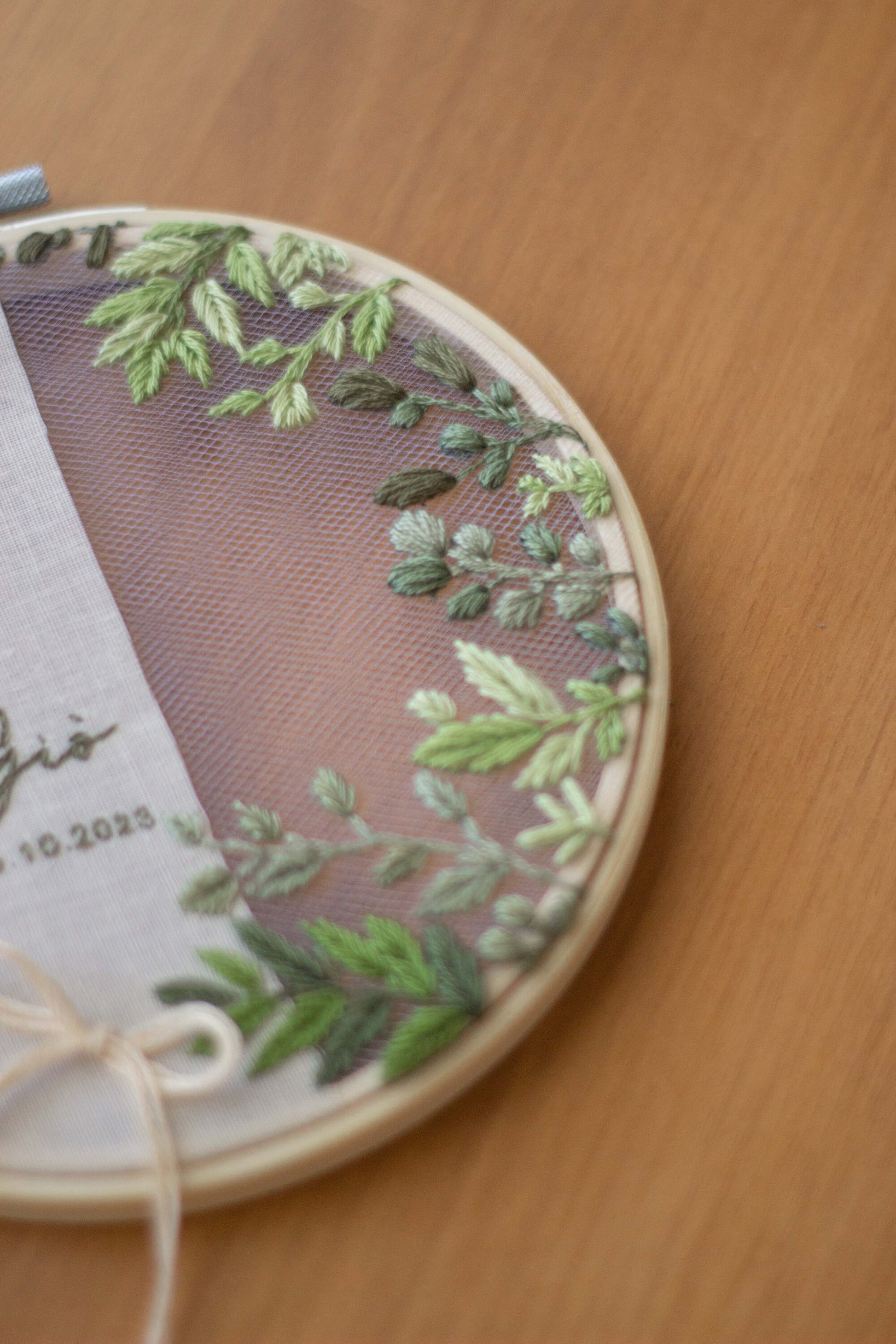 Porta fedi personalizzato Regalo nozze personalizzato Porta fedi ricamato Regalo per gli sposi personalizzato Porta fedi ulivo