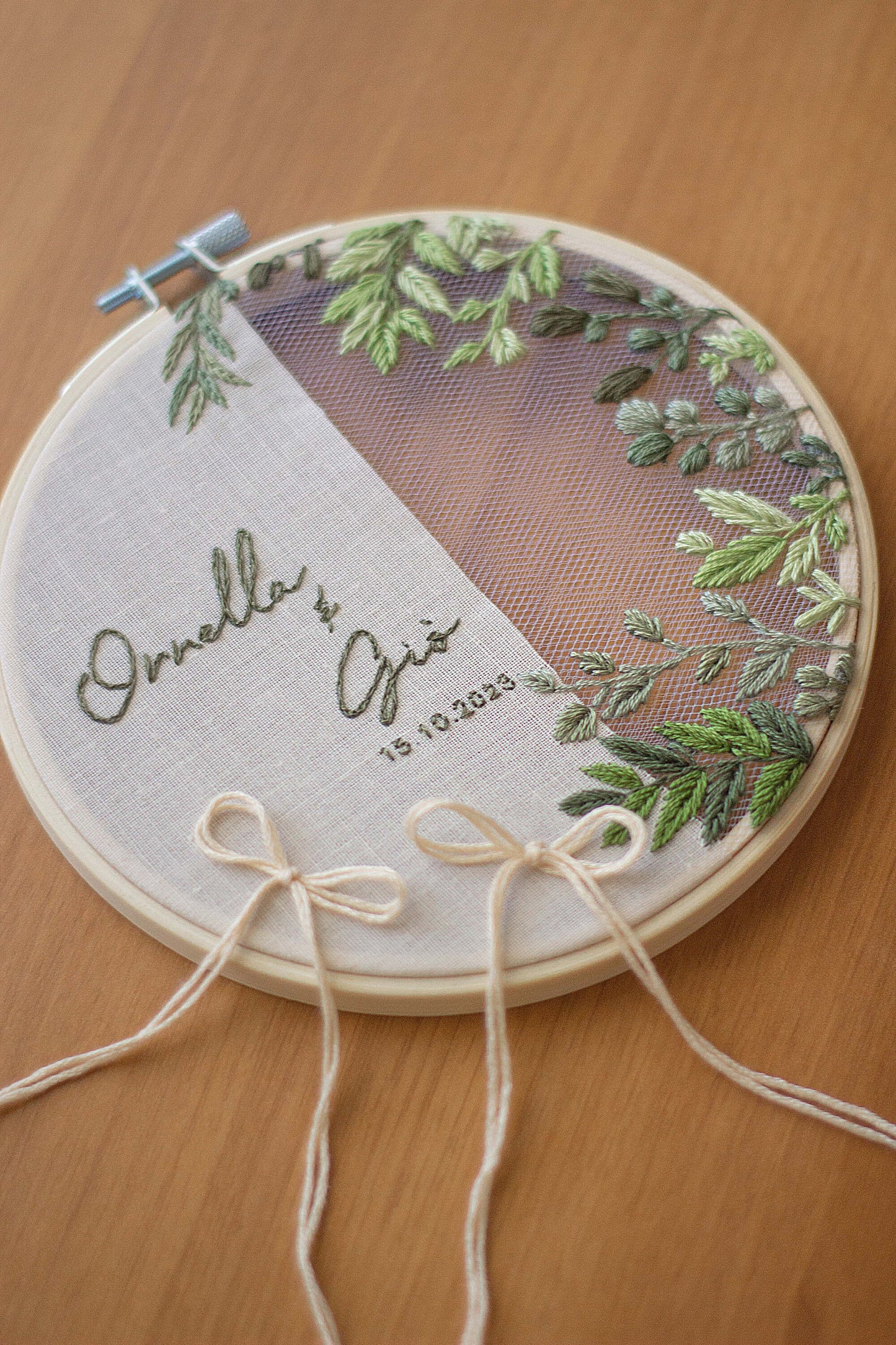 Porta fedi personalizzato Regalo nozze personalizzato Porta fedi ricamato Regalo per gli sposi personalizzato Porta fedi ulivo